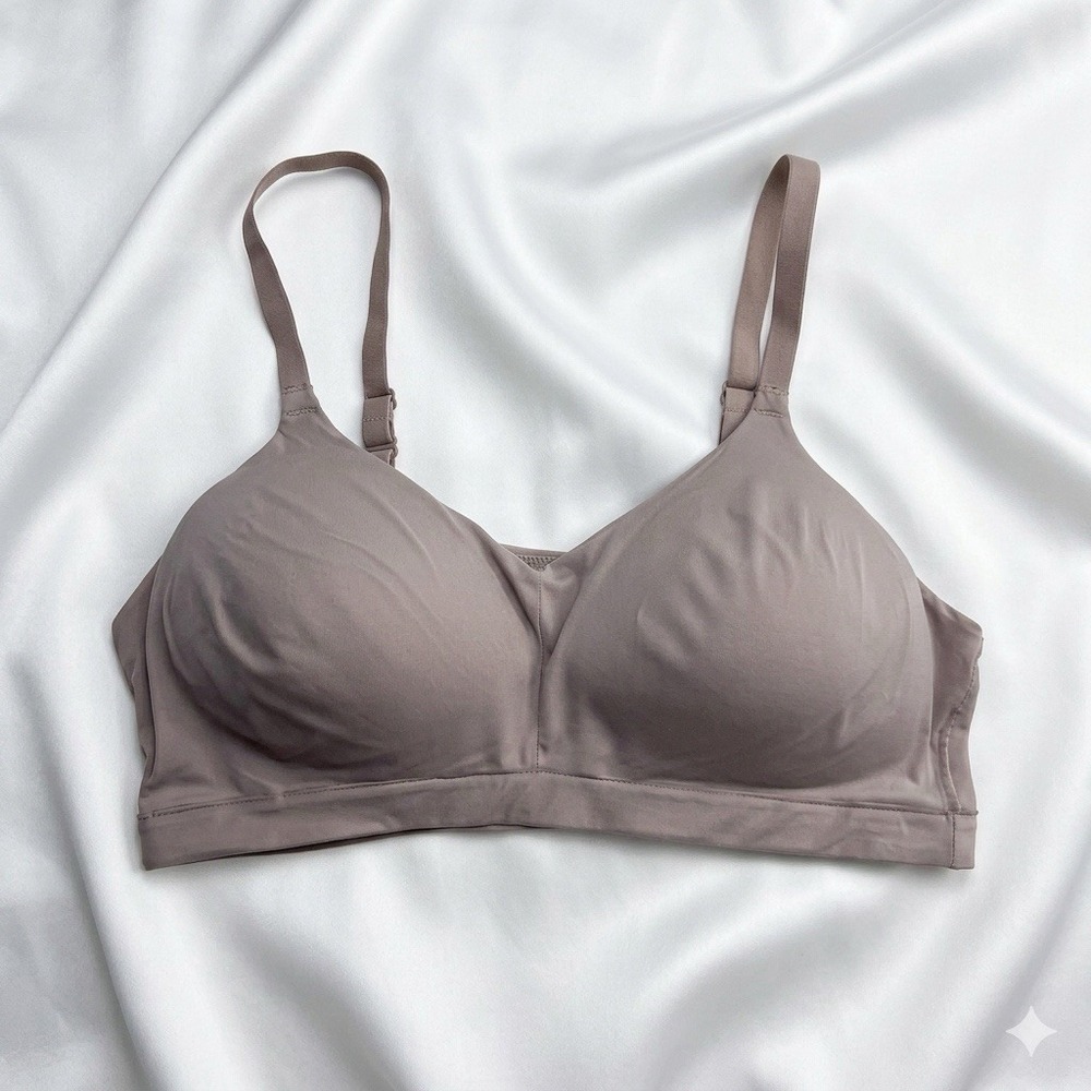 SPANX Red Hot Size 1X Blush Pink Padded Wireless Pull On Comfort Bralette Bra